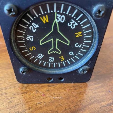 Precision Aviation Vertical Card Magnetic Compass. Used - part number HI-400