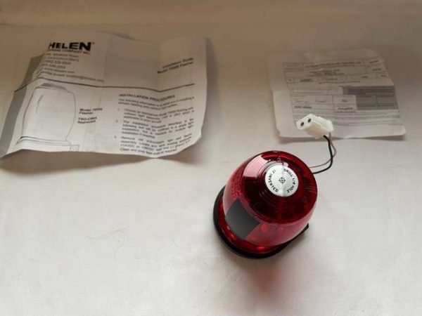 Whelen 14 Volt Red Beacon Flasher Assembly. NEW - part number 01-0770509-07 (Assembly) (view 3)