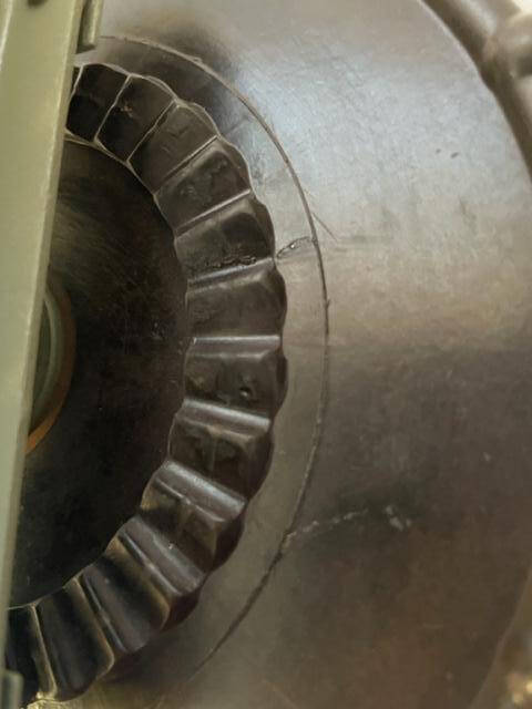 Cessna 180 & 185 Trim Wheel And Mounting Plate Assembly. Used - part number 0761205-8 (or -11 whole assembly) (view 6)