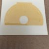 Cessna Rheostat Placard "Flight". New - part number 5017101-9 (view 1)