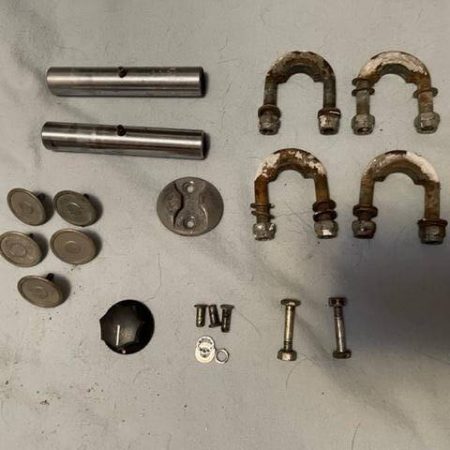 Cessna 310K Access Hole Buttons And Tie Down Rings.  As Removed.