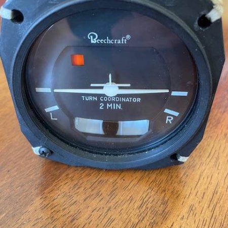 Beechcraft United Instruments 2 Minute Turn Coordinator.  Form 8130, Used.