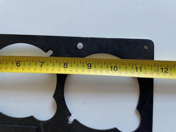 Cessna 182 & 210 LEFT Shock Mounted Instrument Panel. Black Metal, Used - part number 0713621-2 (view 6)