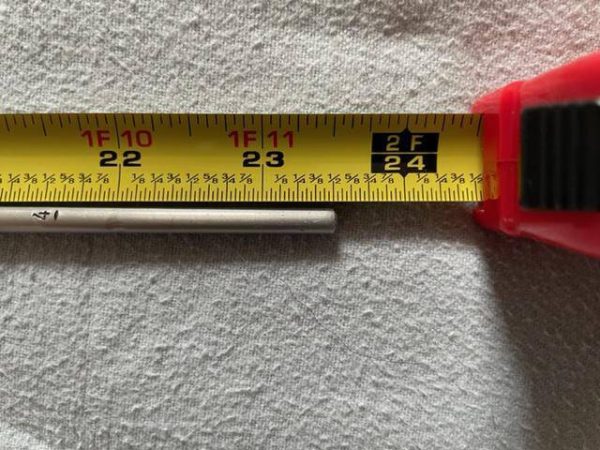 Lycoming O 320- 8 Quart Oil Dip Stick and Tube Assembly With 5" Extension. As Removed - part number 56C23075 (oil tube) (view 2)