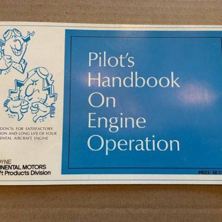 Teledyne Continental Pilot's Handbook On Engine Operation.  Used.