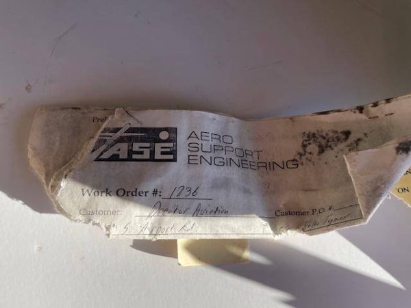 Piper PA38-112 Tomahawk Spinner With Forward Bulkhead. Used - part number 77710-06 or 553-590 (view 7)