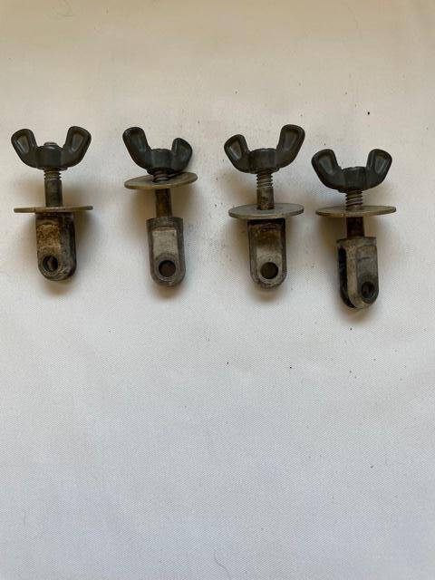 Piper PA28-140 Seat Attachment Eye Bolts. Set Of 4. As Removed - part number 400-004