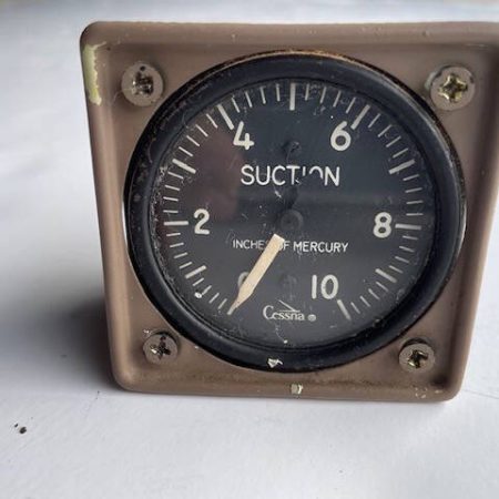Cessna 182E Suction Gauge.  Used.