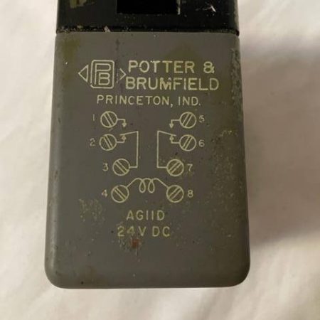 Potter & Brumfield 24 Volt DC Relay. As Removed - part number AG11D