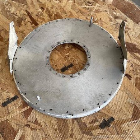 Beechcraft Baron 55 & 58 2-Blade De-Iced Spinner Aft Bulkhead Top Plate Only.  Used.
