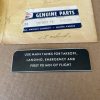 Cessna Fuel Use Placard. PN 5015081-10. New - part number 5015081-10