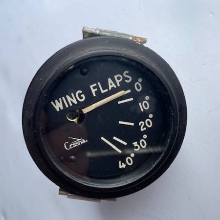 Cessna 182E Thru 182G Flap Position Gauge 40 Degrees.  Used.