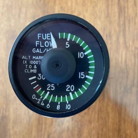 Beechcraft United Instruments A36 Fuel Flow Gauge. Used - part number 6511 (United Instruments)