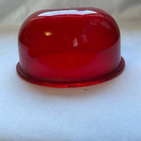 Whelen-Grimes Red Glass Nav Light Lens Dome. Used - part number 02-370360-00 (Grimes)