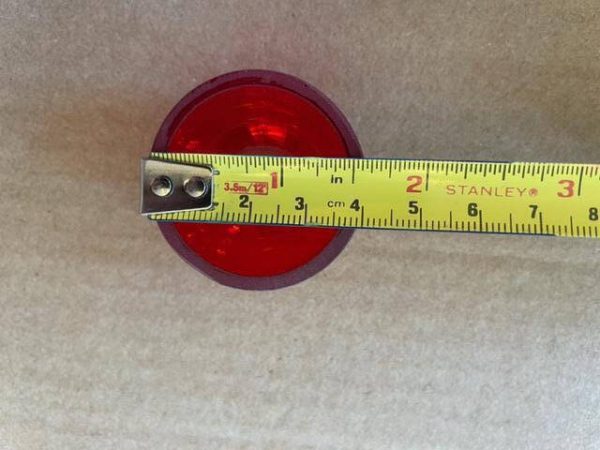 Cessna A1280-2 Red, Glass Nav Light Lens Cover. New - part number A1280-2 (view 3)