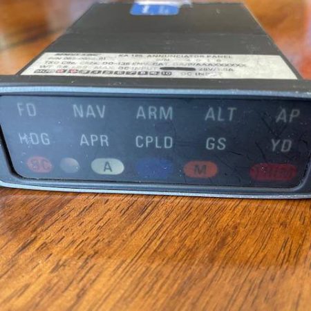 King KA185 Autopilot Mode Annunciator Panel.  Form 8130, Used.