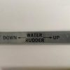Lake LA4 Water Rudder Position Placard. Used (view 2)