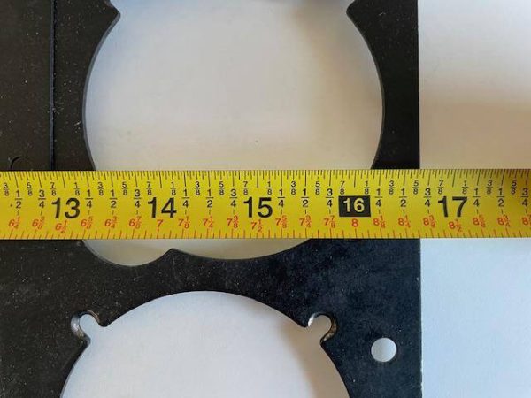 Cessna 182 & 210 LEFT Shock Mounted Instrument Panel. Black Metal, Used - part number 0713621-2 (view 5)