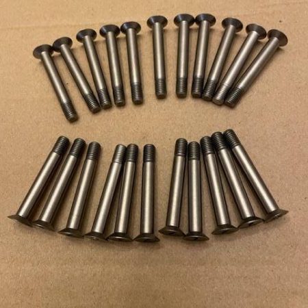 Bombardier Learjet, Challenger, Global Express Titanium, Flat, Countersunk Bolts. New Old Stock.
