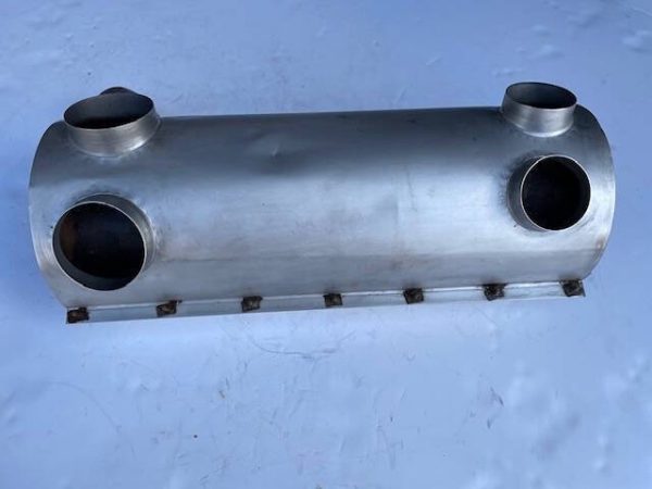 Cessna 182E Muffler With Stainless Steel Shroud. Used - part number 0750130-54 (or -60 Assembly) (view 2)