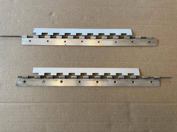 Hinge Halves. Used - part number MS20257-3 (8 3/4" with 9 Barrels) (view 1)