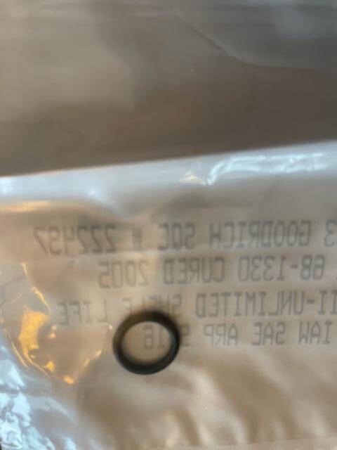 Cessna Citation O-Rings. PN 68-1330. New - part number 68-1330