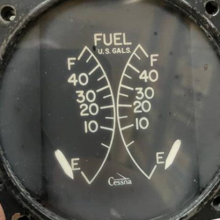 Cessna 310K Dual Fuel Quantity Indicator; Main Tanks. As Removed - part number CM (2645-L1)