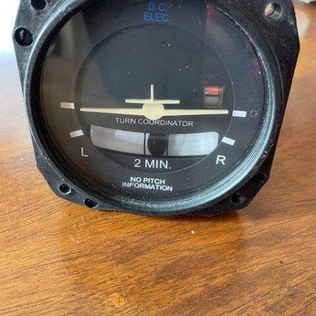Electric Gyro Corp Turn & Slip Indicator. 12-32 VDC. Used - part number 1394T100-7Z