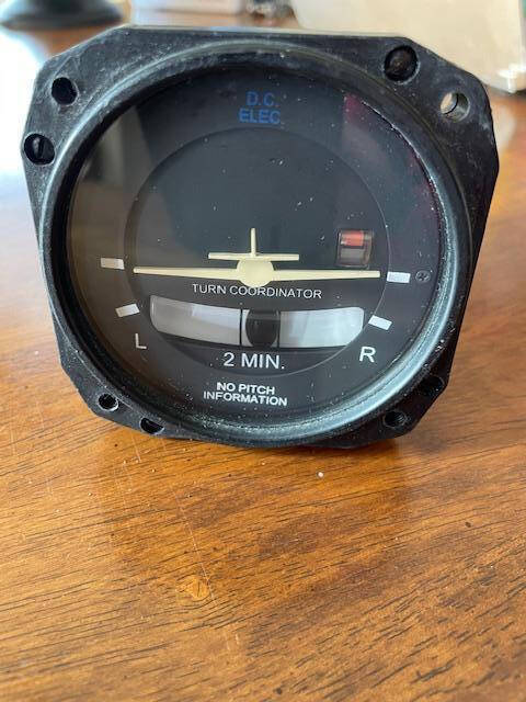 Electric Gyro Corp Turn & Slip Indicator. 12-32 VDC. Used - part number 1394T100-7Z