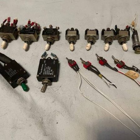 Cessna 310K Lot Of Toggle Switches.  As Removed.