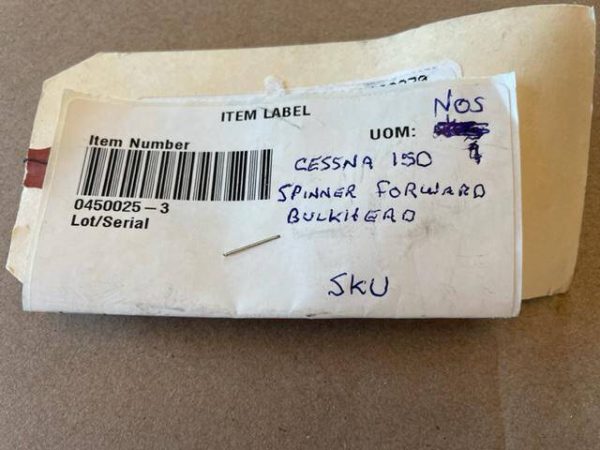 Cessna 150 Spinner Forward Bulkhead. Used - part number 0450025-3 (view 2)