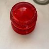 Cessna 210K 12 Volt Red Glass Strobe Beacon Light Assembly. Used - part number C621001-0103 (view 2)
