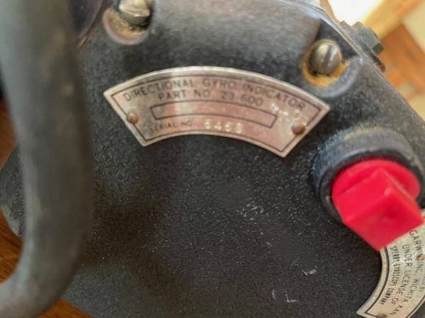Garwin-Cessna Vintage Directional Gyro & Gyro Horizon. Used - part number 23-600-BT-01 (directional gyro) (view 6)