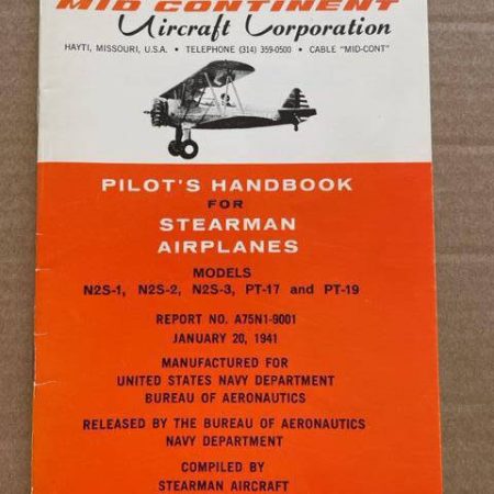 Mid Continent Pilot's Handbook For Stearman Airplanes.  Used.