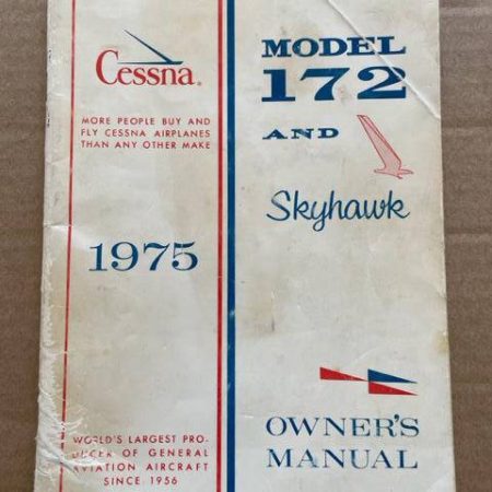 Cessna Model 172 And Skyhawk Owner's Manual.  1975.  Used.