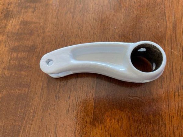 Cessna 206, 210 Shock Strut Assembly Steering Shaft Arm Bellcrank. Used - part number 1243607-497 (view 1)