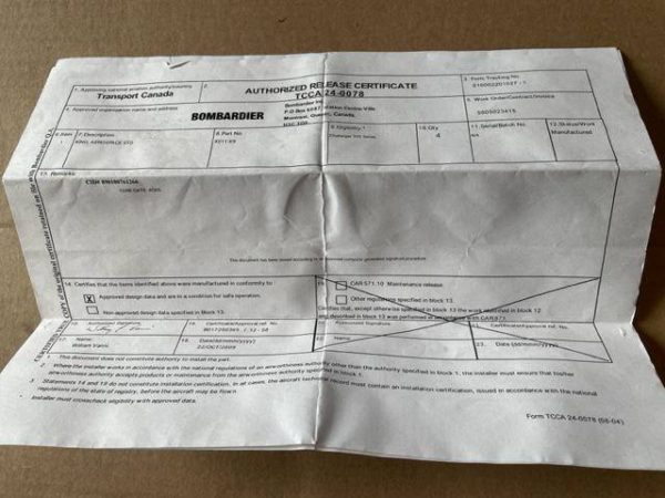 Bombardier Challenger 300 Series/King Aerospace STD Rubber Packing Grommet. PN 4011-69. New Old Stock - part number 4011-69: (91816) (view 2)