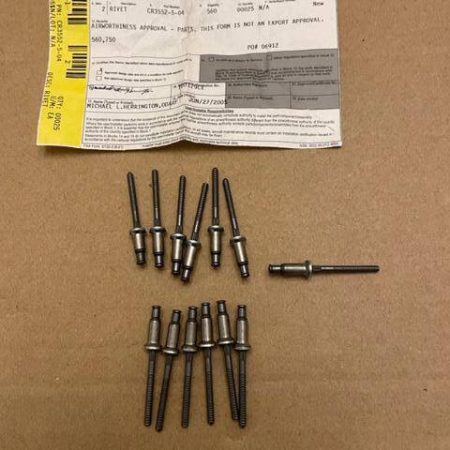 Cessna Citation 560, 750 Rivets. PN CR3552-5-04. New Old Stock - part number CR3552-5-04