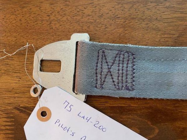 Seat Belt, Pilot's Side Male. Lake LA4-200. Used - part number CS-1505 (American Safety) (view 2)