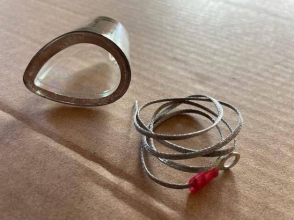 Whelen A428-C Strobe Light Lens, W/Radio Shield. New - part number A428C (model #) (view 2)