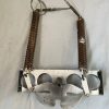 Cessna 310, 320 Steering Yoke Complete Assembly. As Removed - part number 0813150-52 or 0813150-29 (yoke) or 0813150-28 (yoke support) or 0842005 (steering springs) or 0310219-2 (steering link to spring) or AN (155B325 Turnbuckel barrel) or An (161-22RS turnbuckel fork)