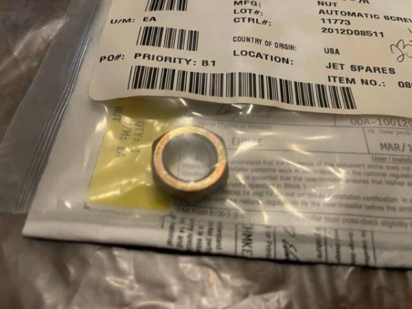 Cessna Citation Steel, Hex, Nut. New - part number AN316-7R (view 1)