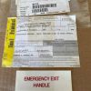Cessna Placard "Emergency Exit Handle". New - part number 5111566-5 (view 2)