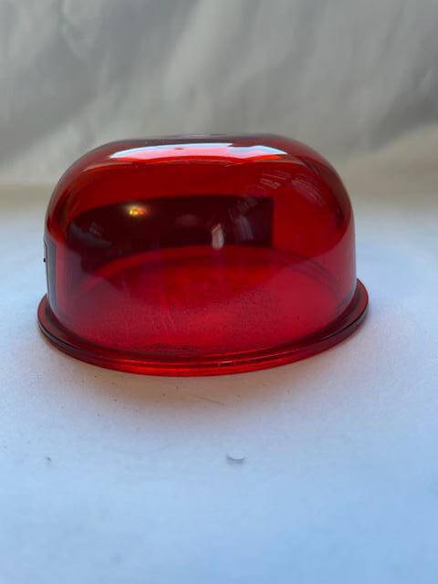 Whelen-Grimes Red Glass Nav Light Lens Dome. Used - part number 02-370360-00 (Grimes)
