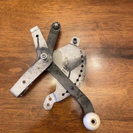 Cessna 182 Cowl Flap Actuator Lever, Lever Position Bracket, Support Bracket.  Used.
