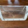 Cessna 180, 182, 185, 210 Left Wing Mounted Landing Light Retainer & Window. Used - part number 0722100-3 (retainer) (view 1)