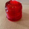 Cessna-Aeroflash Red, Glass, Tail Flashing Beacon Lens. New - part number 111-0001