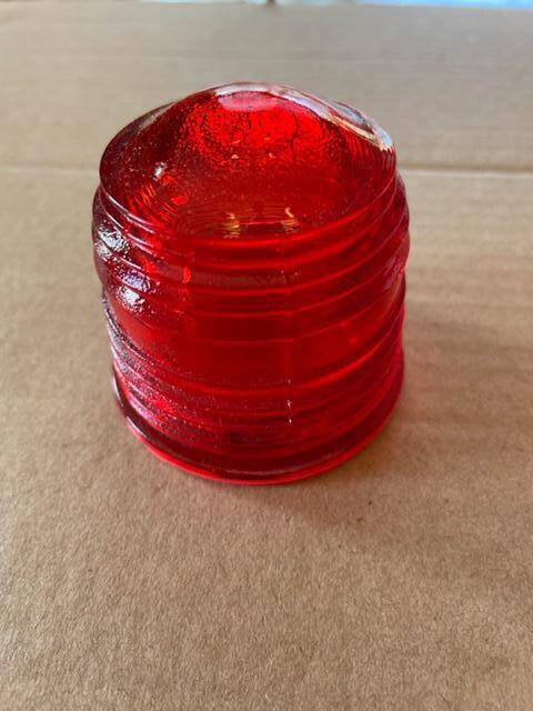 Cessna-Aeroflash Red, Glass, Tail Flashing Beacon Lens. New - part number 111-0001