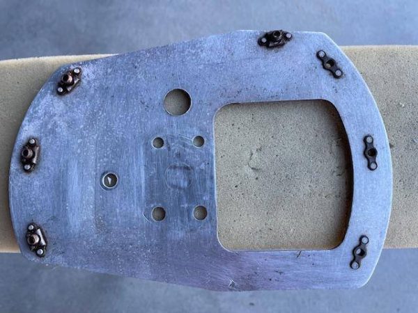Cessna 182 RIGHT Wheel Pant Mounting Plate. Used - part number 0741046-8 (view 1)