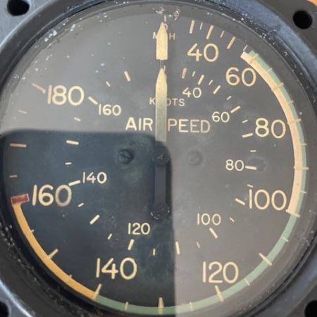 U.S. Gauge Co.-Cessna 180 & 182 Airspeed Indicator. Used - part number 0411086-13 (Cessna)